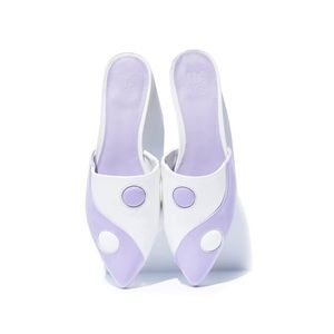 Brand new in box MCLC Balancing Act Lavender Mules